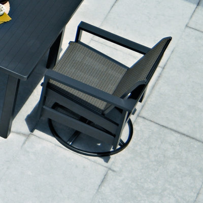 Telescope Casual Richland Sling Swivel Dining Arm Chair