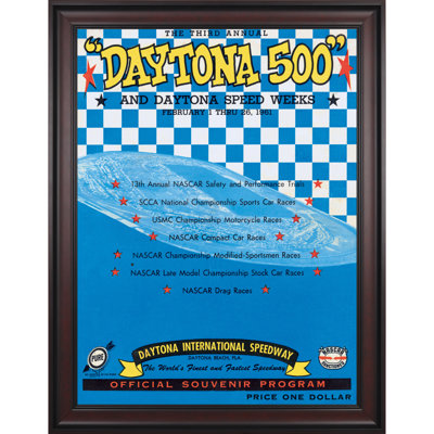 Mounted Memories NASCAR Framed 36" x 48" Daytona 500 Program Print