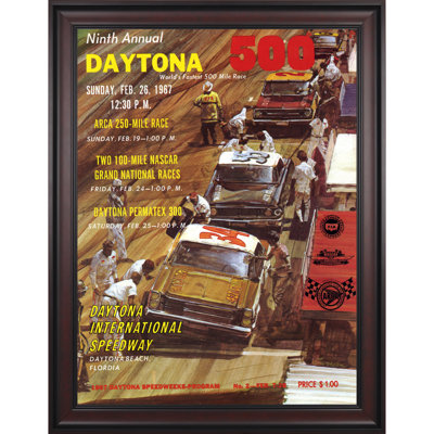 Mounted Memories NASCAR Framed 36" x 48" Daytona 500 Program Print