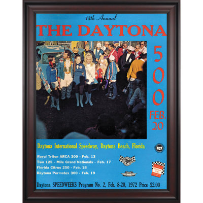 Mounted Memories NASCAR Framed 36" x 48" Daytona 500 Program Print