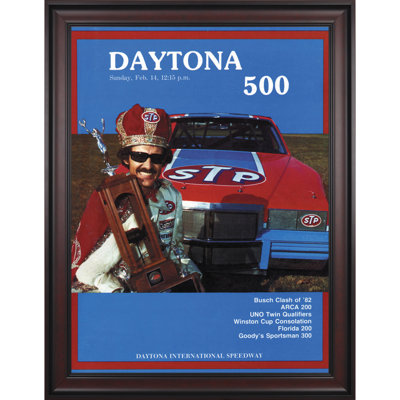 Mounted Memories NASCAR Framed 36" x 48" Daytona 500 Program Print