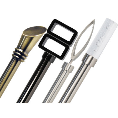 Versailles Home Fashions Moderno Torch Finial Rod Set