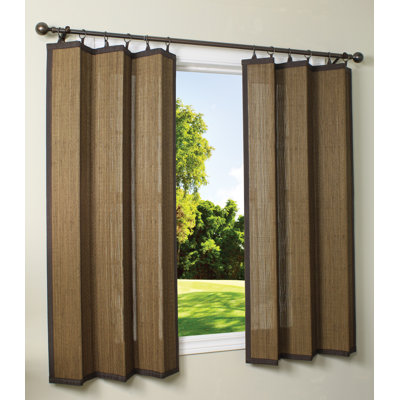 Versailles Home Fashions Indoor / Outdoor Bamboo Ring Top Panel in Espresso
