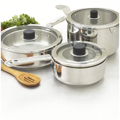 Natural Home Eazistore Stainless Steel 10-Piece Cookware Set