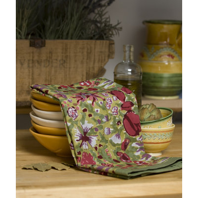 Jardine Red Green Tea Towel (Set 0f 3)