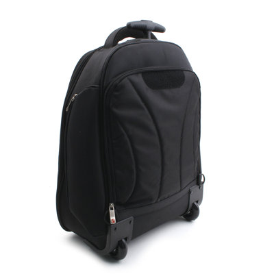 Merax Fly Over Rolling 15.4" Laptop Backpack in Black
