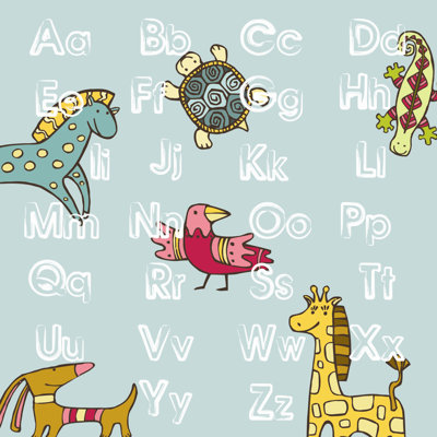 ABC Animal Wall Art Print