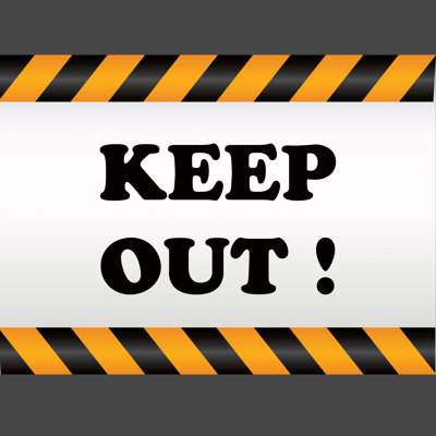 Keep Out Wall Art Print