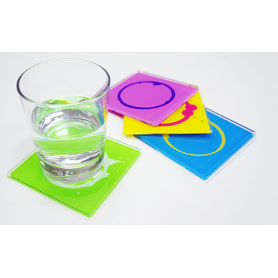Molla Space, Inc. Stained Coasters
