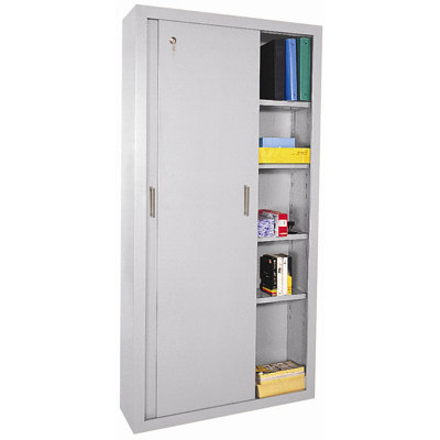 Sandusky Cabinets 72" Storage Cabinets with Sliding Door