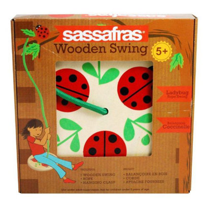 Sassafras Kid's Ladybug Tree Swing