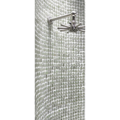 Solistone Pillow 1" x 1" Interlocking Mesh Glass Tile in Opalescent (Frosted)