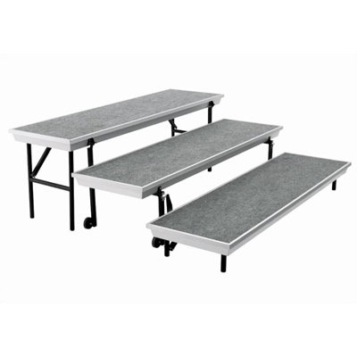 National Public Seating Three-Level Trans-Port Choral Risers