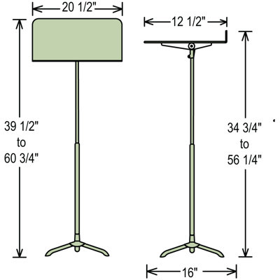 National Public Seating Music Stand