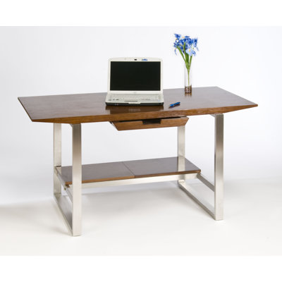Directions East Breeze Computer Desk with Stainless Steel Legs