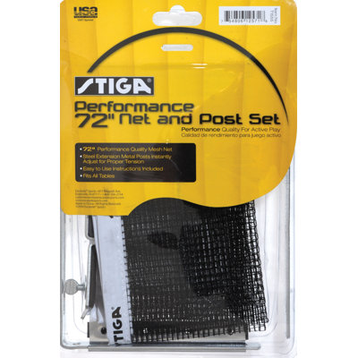 Stiga Performance 72" Table Tennis Net and Post Set