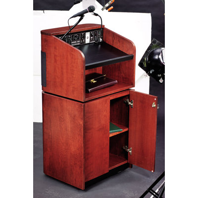 Oklahoma Sound Corporation Veneer Contemporary Table Lectern