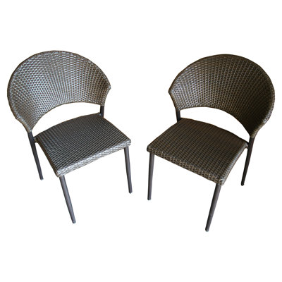The Outdoor GreatRoom Company Bistro Dining Side Chairs (Set of 2)