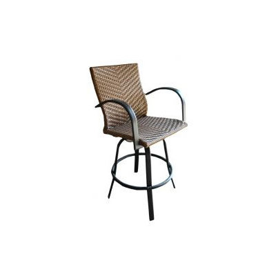 The Outdoor GreatRoom Company Naples Swivel Barstool Set