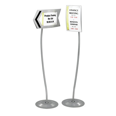Safco Products Company Customizable Arrow Sign in Gray
