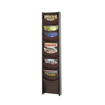Safco Products Company 12 Pocket Wood Magazine Rack