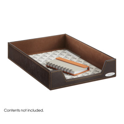 Safco Products Company Leather Look Single Letter Tray (Set of 6)