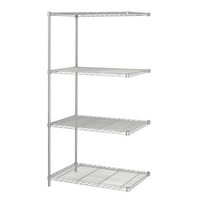 Safco Products Company Industrial Wire Add-On Unit (36" x 24" Shelves)