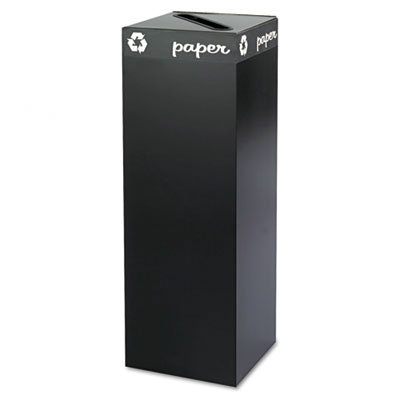 Safco Products Company Public Square Recycling Container in Black
