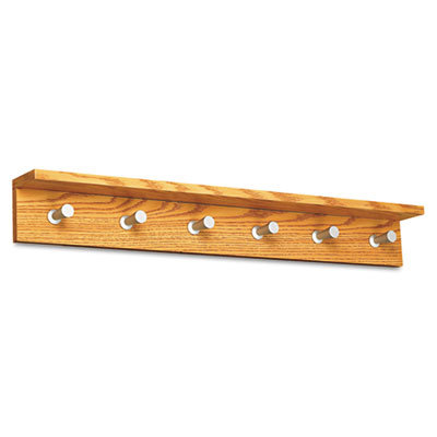 Safco Products Company Contempo Wood Wall Rack with 6 Hooks