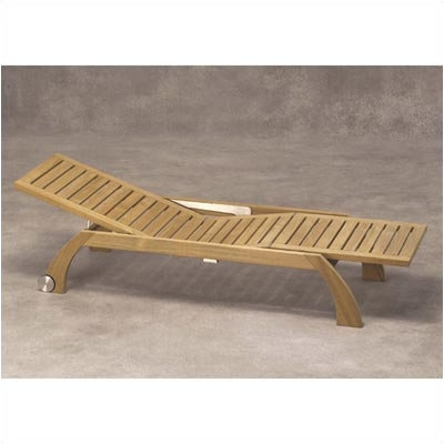 Skagerak Denmark Teak Bark Chaise Lounge