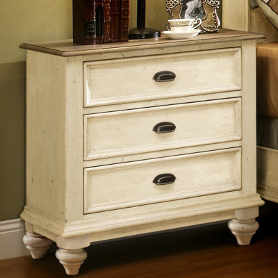 Coventry 2 Tone 3 Drawer Nightstand by Riverside Furniture -image