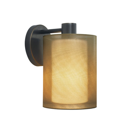 Sonneman Puri One Light Wall Sconce in Black Brass