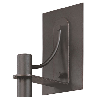 Sonneman Bridge Small Wall Sconce in Textured Rustic Bronze