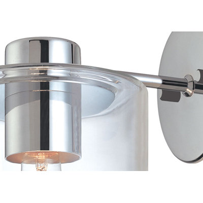 Sonneman Transparence Wall Sconce Extension in Polished Chrome