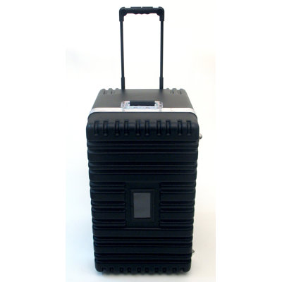 Platt Heavy-Duty ATA Case with Wheels and Telescoping Handle in Black: 16.25 x 27.5 x 19.25