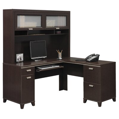 desk hutch shaped bush executive wayfair shape tuxedo office desks computer space