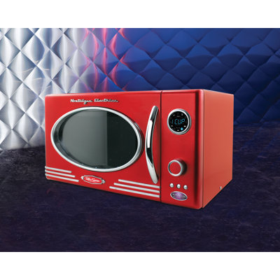 Retro Series 0.9 CF Microwave Oven in Red