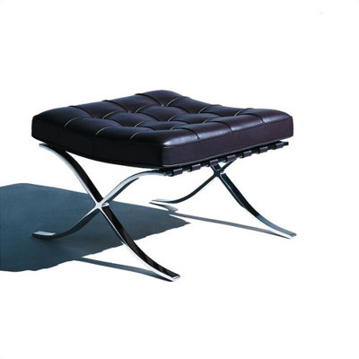 Knoll &reg; Barcelona&reg; Lounge Chair and Optional Stool