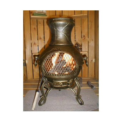 The Blue Rooster Etruscan Style Chiminea