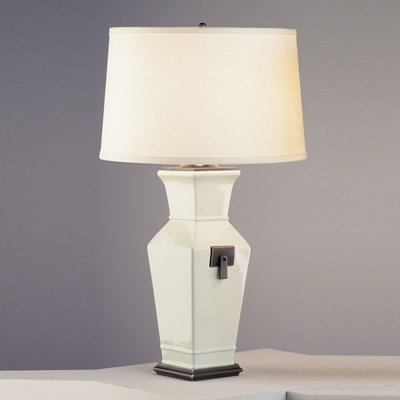 Robert Abbey Shaolin Table Lamp in Celadon Glazed Ceramic