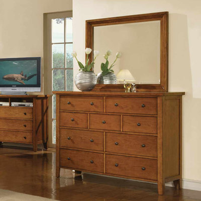 Vintage 9 Drawer Dresser by Winners Only, Inc. -image