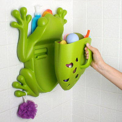 Boon Frog Pod Bath Toy Scoop in Green