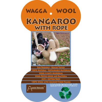 ABO Gear Kangaroo with Rope Dog Toy