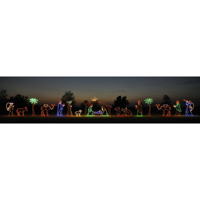 Holiday Lighting Specialists Three Wise Men Light Set