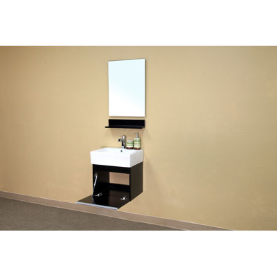 Bellaterra Home Mason Bathroom Mirror in Espresso