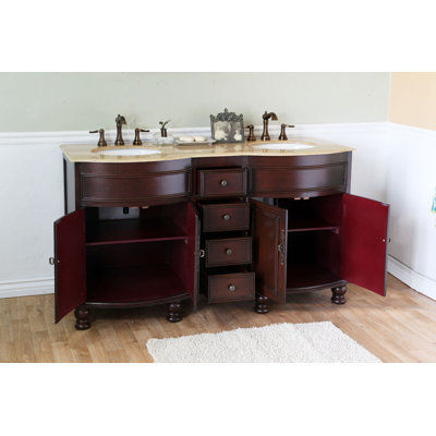Bellaterra Home Barrington 62" Double Vanity Set