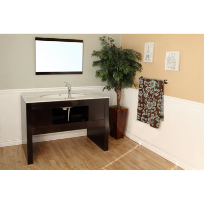 Bellaterra Home Coleman Mirror in Dark Walnut