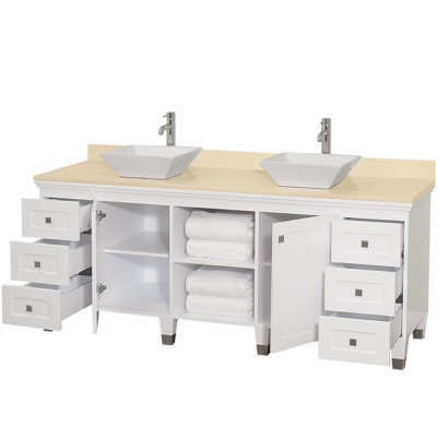 Wyndham Collection Premiere 72" Double Bathroom Vanity Set