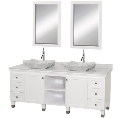 Wyndham Collection Premiere 72" Double Bathroom Vanity Set