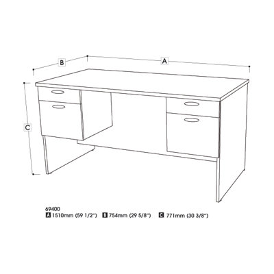 Bestar Hampton Executive Desk